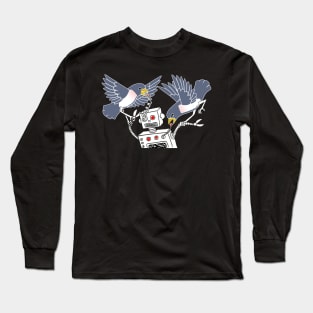 Bird vs. Robot Long Sleeve T-Shirt